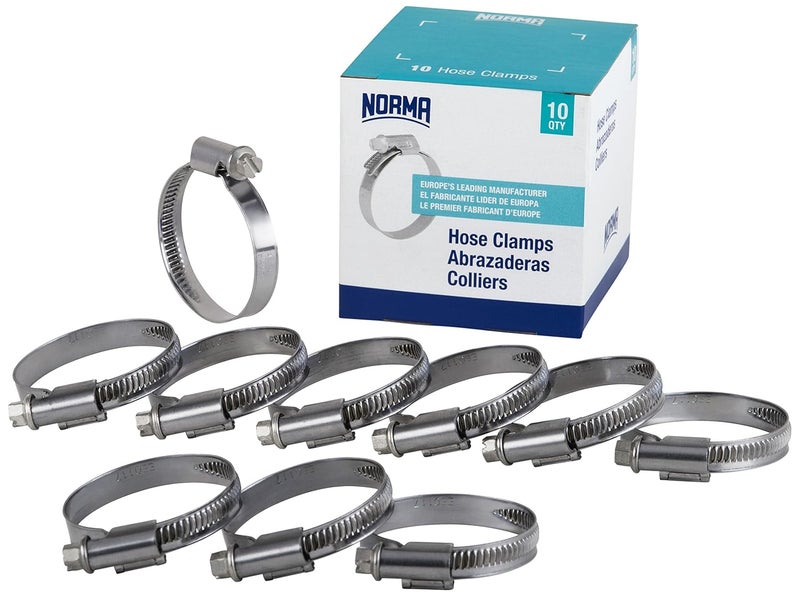 01266704090-000-0578 Hose Clamps, 80 mm-100 mm x 9 mm W4 (Pack of 10), 3.125